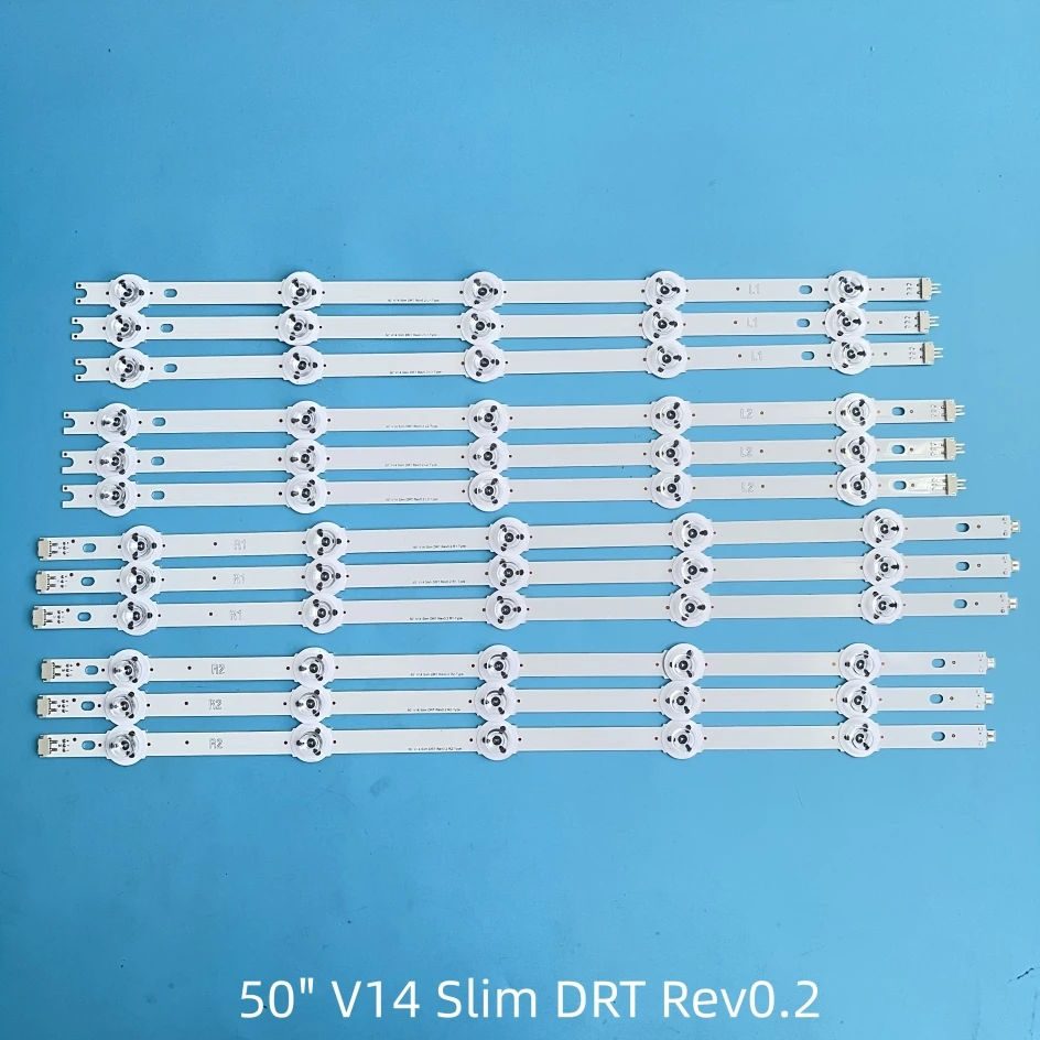 

Светодиодная лента для подсветки телевизора, тонкая лента DRT Rev0.2 для телевизора 50 дюймов, лампочка для подсветки, 6916L, 1825A, 1824A, 1826A, 1827A, LC500DUF, UG F1, V14