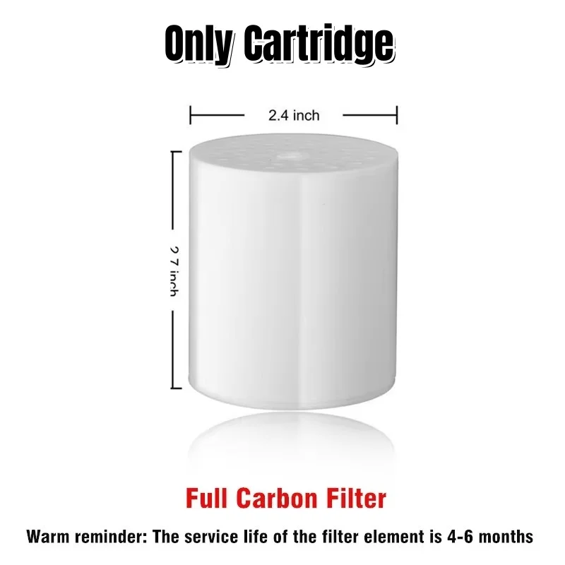 High Output Revitalizing Shower Filter with Replaceable Cartridge – Eliminates Chlorine and Heavy Metals, Softens Hard Water