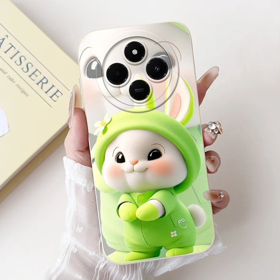 Cute Panda Rabbit Cartoon Soft Matte Silicone Back Cover Case