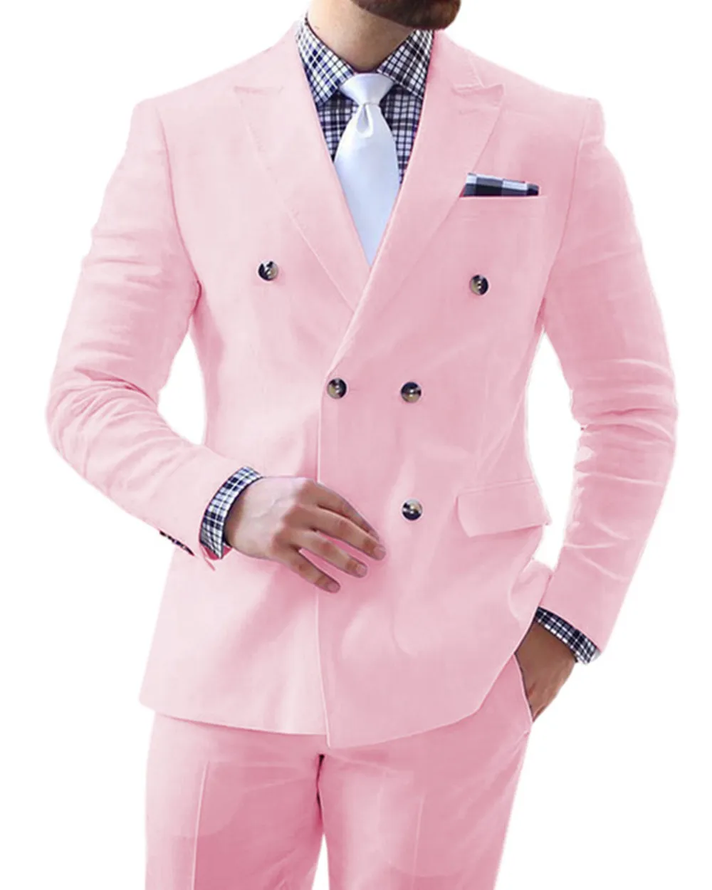 

2023 Men's Suit White Business Tuxedo For Wedding Formal 2 Piece