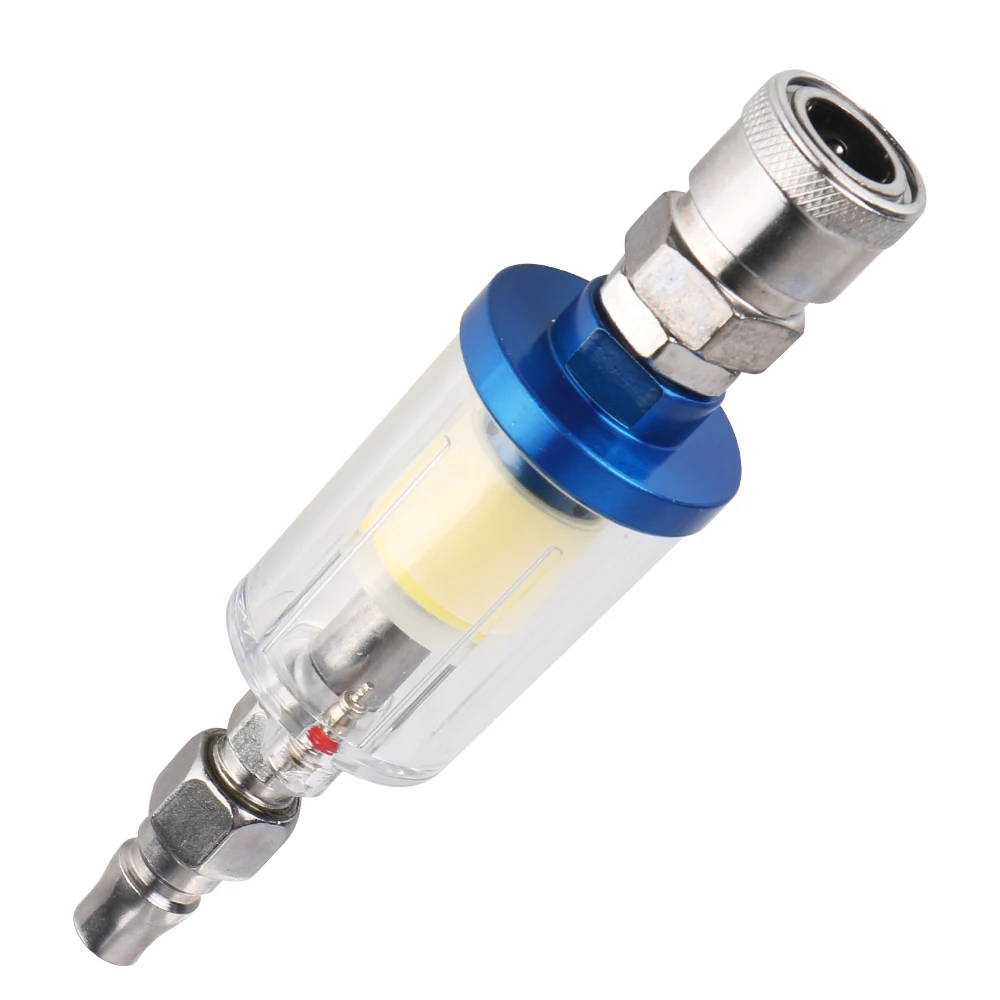 Water Trap Clear Painting Moisture Separator Air Oil Water Separator Filter Kit 1/4 Inch Thread Sprayer Air Compressor Tool 2