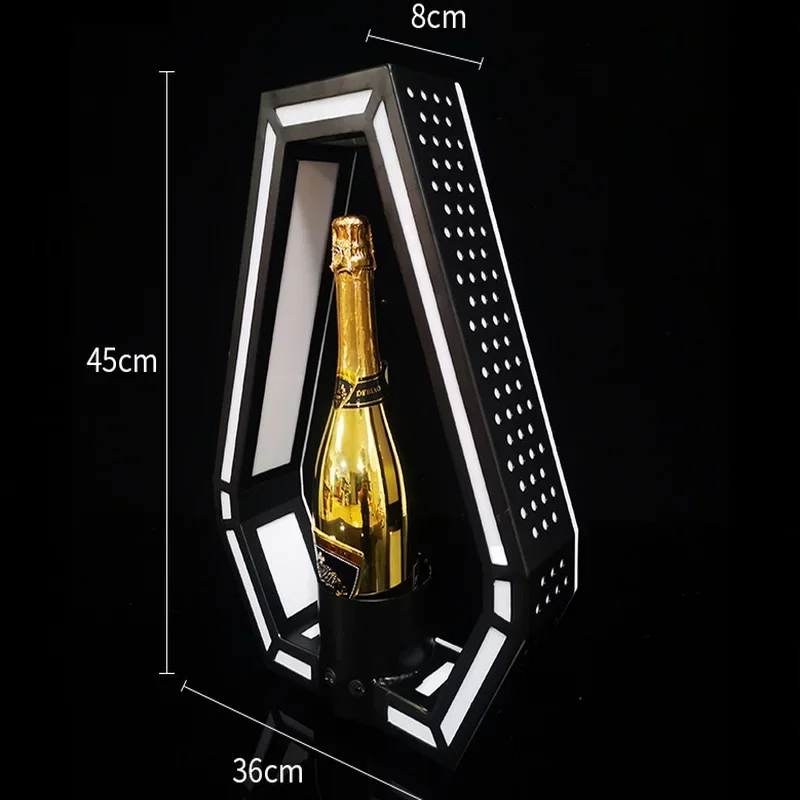 Rechargeable LED Champagne Wine Bottle Glorifier Display Stand VIP Presenter Service for Night Club Lounge Bar Party Decoration