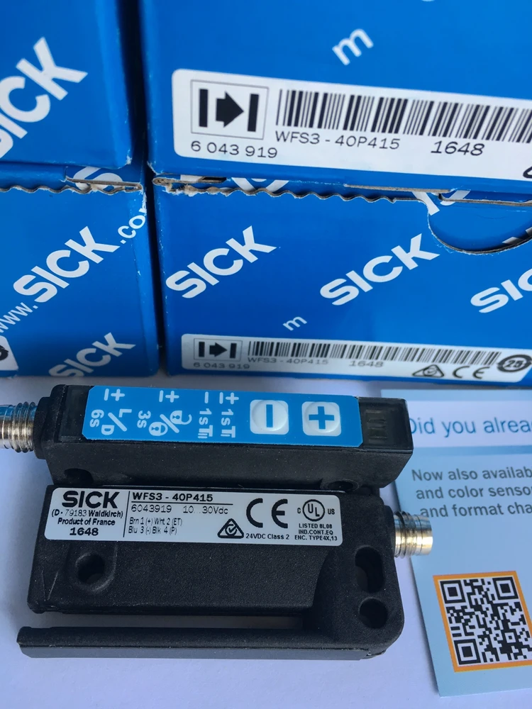SICK 슬롯 타입 센서 WFS3-40P415, 아이템 번호 6043919, 신제품