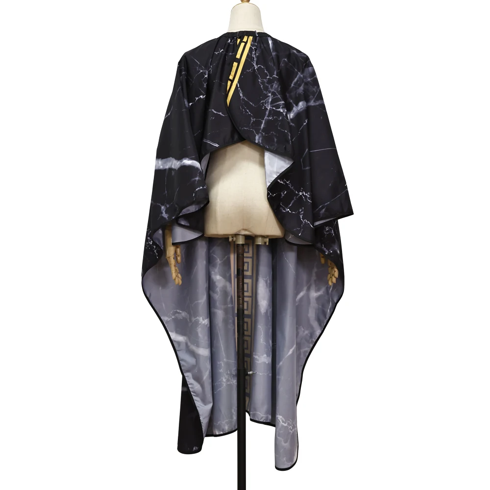 Haircut Cape Hairdresser Barber Cloth Hairdressing Pattern Apron Polyester Professional Hairdresser Hair Cutting Gown