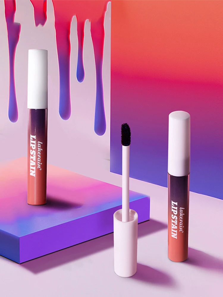 Lip Stain Tint Gloss Peel Off Long Lasting Waterproof Transfer Proof