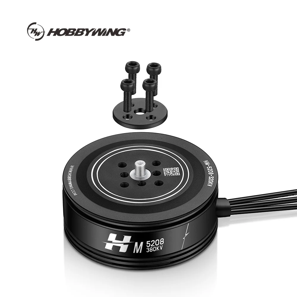 Moteur drone 320KV/380KV avec hélice montée, prêt pour vol 6S.