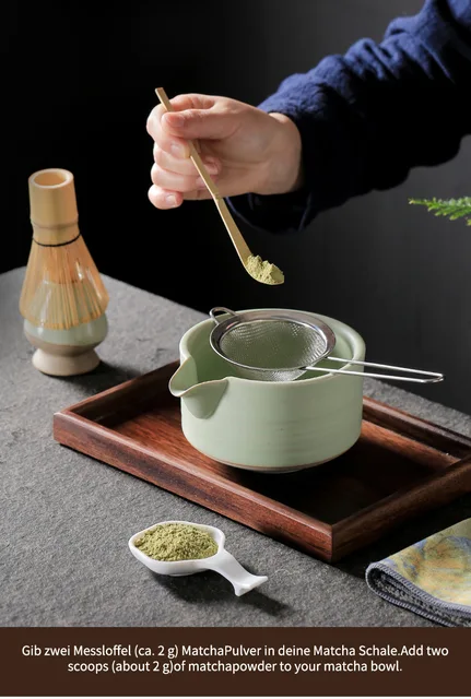 Juego de té Matcha hecho a mano, herramienta Retro Para el hogar, Kit de  fácil limpieza, tazón, batidor, cuchara, regalo de ceremonia tradicional,  4-7 piezas por juego - AliExpress