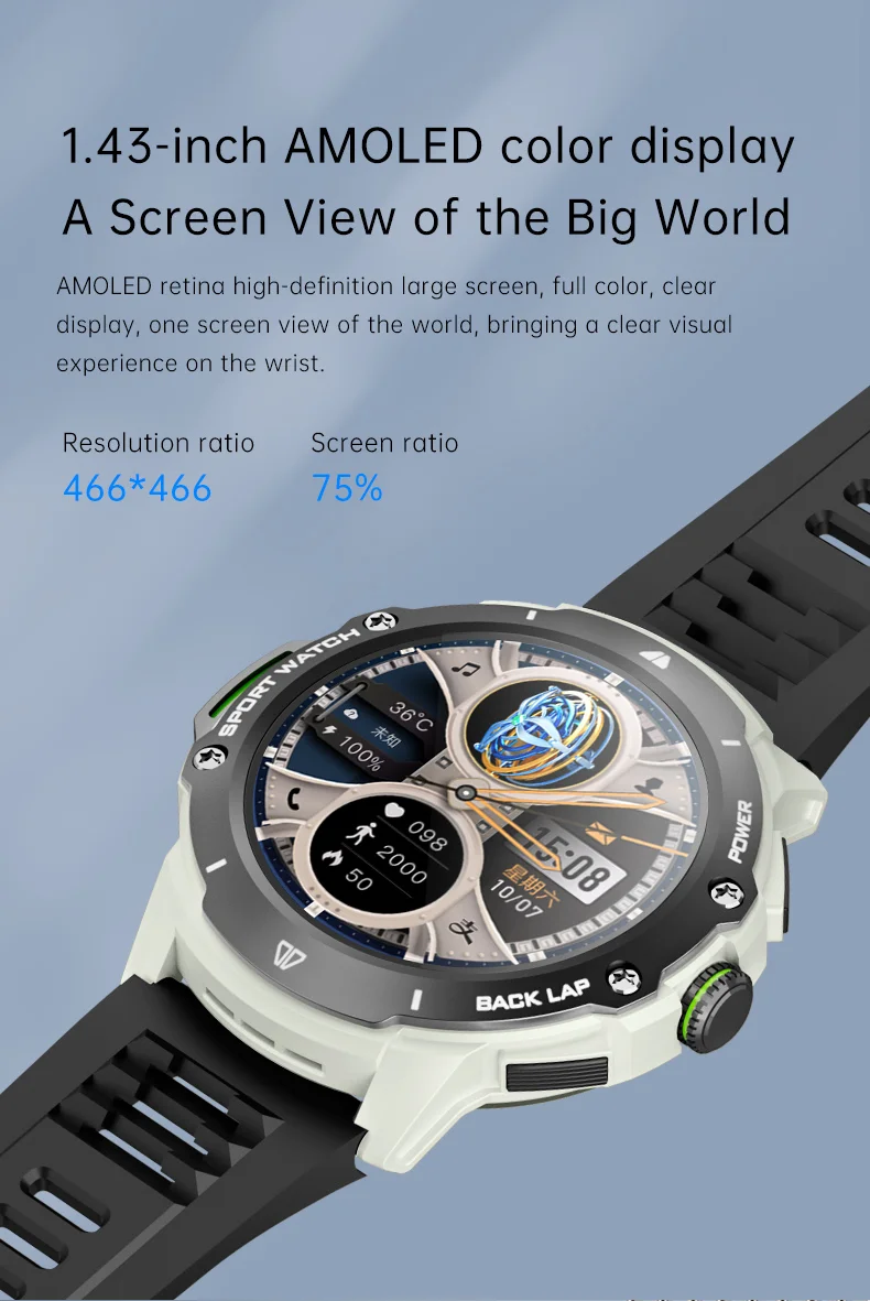 G15  4G Ʈġ, 1.43 ġ Amoled ũ, 4G SIM ī, Ʈũ ɹڼ, GPS  Ʈ ġ