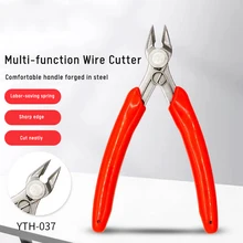 

KM-037 Electrical Wire Cable Cutters Cutting Side Snips Flush Pliers Nipper Flush Cutter Aligned Blade Non-slip Hand Tools