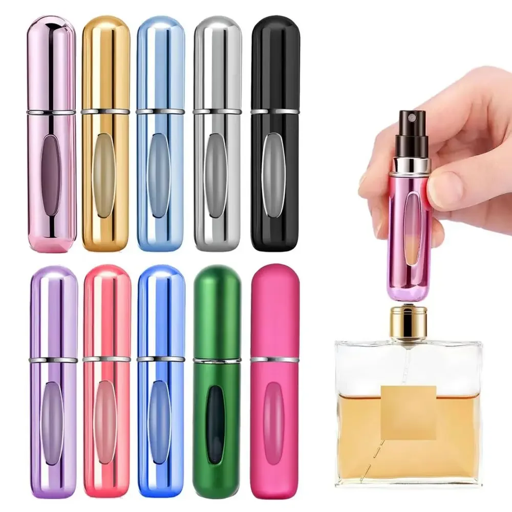 

5ml Refillable Mini Perfume Bottle Portable Cosmetic Bottle Spray Bottle Atomizer Spray Container Travel Refillable Bottles