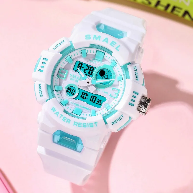 Student Sports Watch Waterproof  Youth Clock Candy Sports Multi Functional Electronic Watch Boys and Girls Stopwatch Relogios