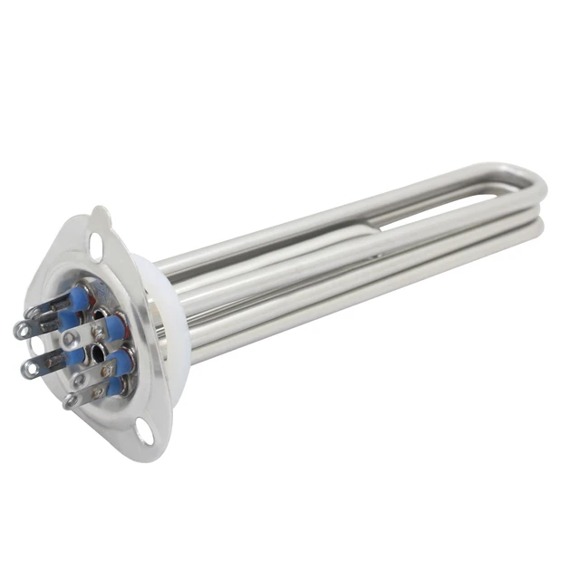 Water heater heating element tube electric heating tube heater accessories stainless  steel 220v 380v 6kw 9kw