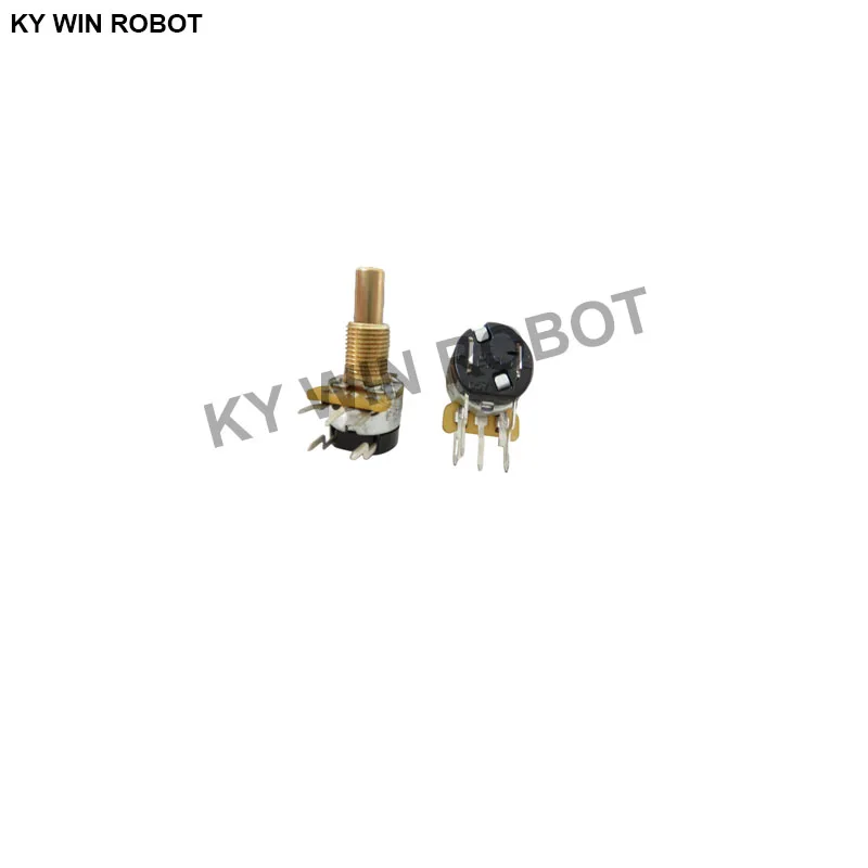 

1pcs/lots Imported U.S.A. 275X324X103B single 10K switch potentiometer 3A125V shank length 19MMX6