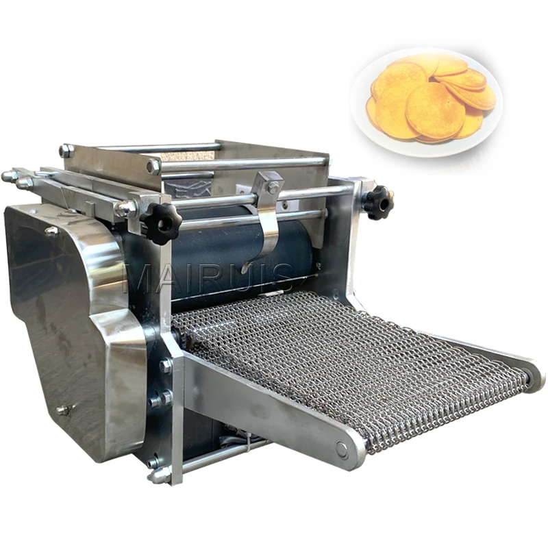 

Multifunctional Corn Tortilla Roller Pancake Machine Electric Commercial Automatic Dumpling Wraper Making Machine