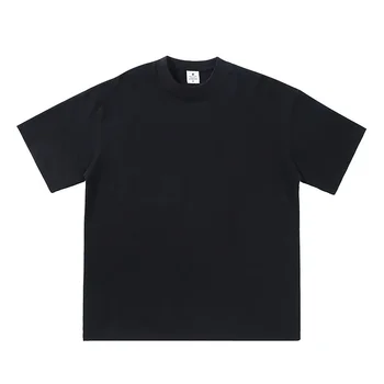 2025 Summer Men and Women T-shirt Cotton Solid Tshirts Oversized Short Sleeve T Shirt Fashion Soft White Black Tee Clothing Tops 1