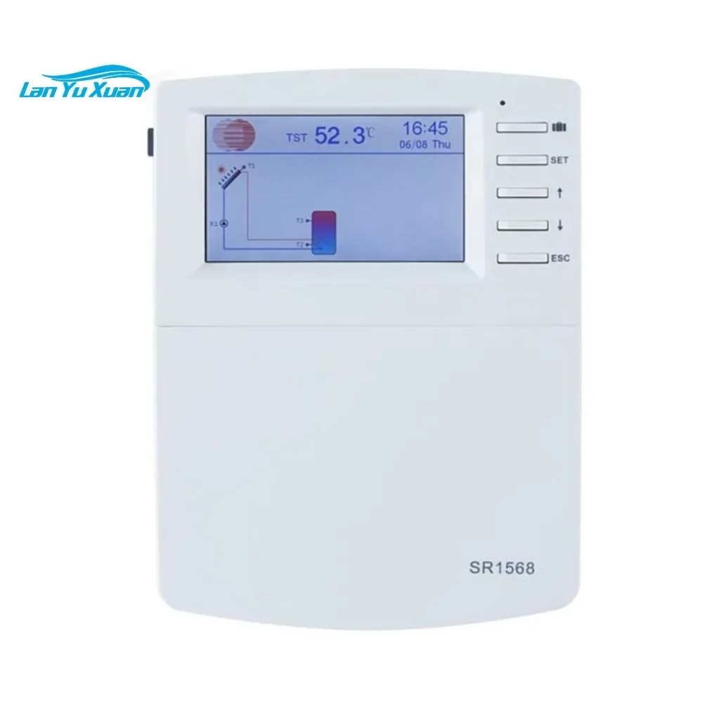 

Новинка, циркуляция горячей воды, интеллектуальный контроллер солнечной энергии, тепловая энергия SR1568, разогрев, функция возврата, блокировка, защита