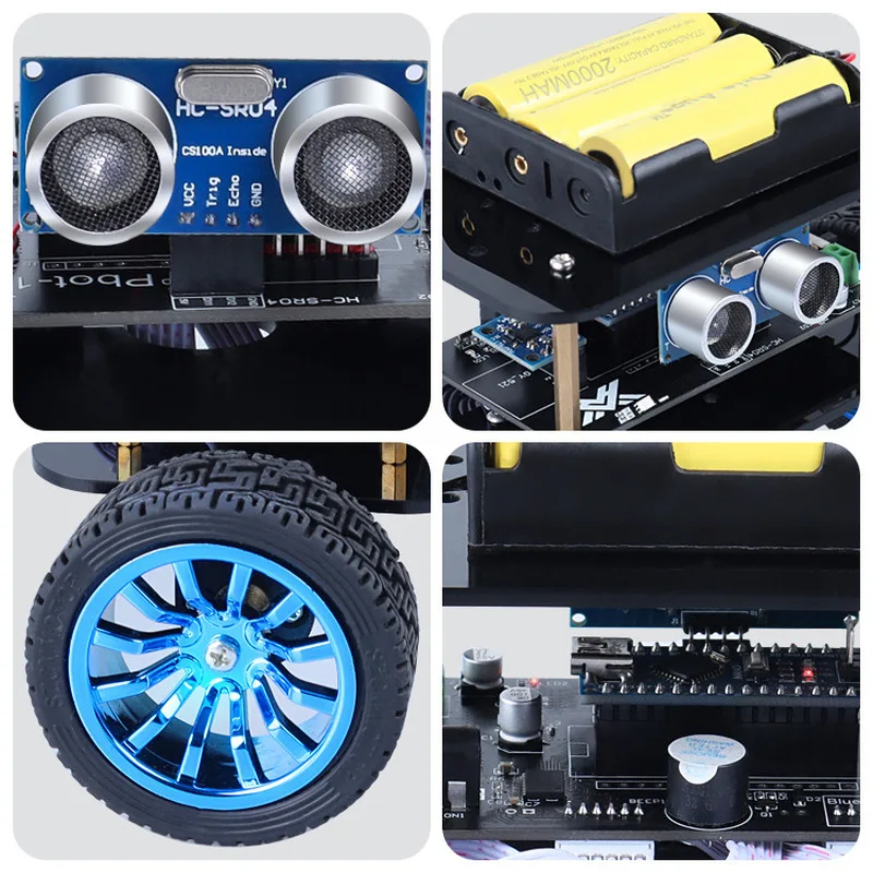 Arduino용 Phot 3.0 자체 균형 조정 자동차 키트 메이커 대회용 고안정성 초음파 블루투스 원격 제어