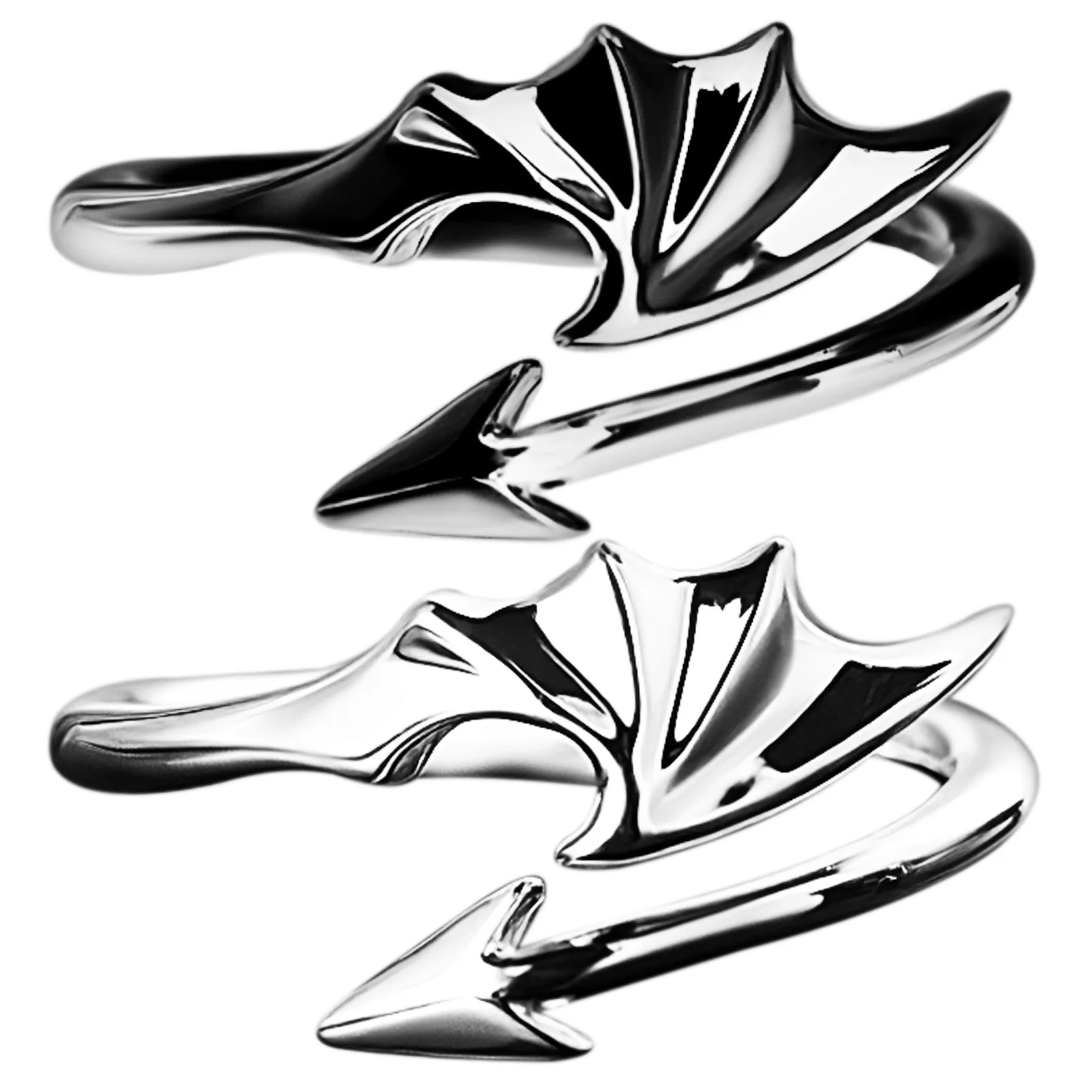 

Кольца с ангелом для женщин, Двойные Регулируемые кольца, 2 шт.