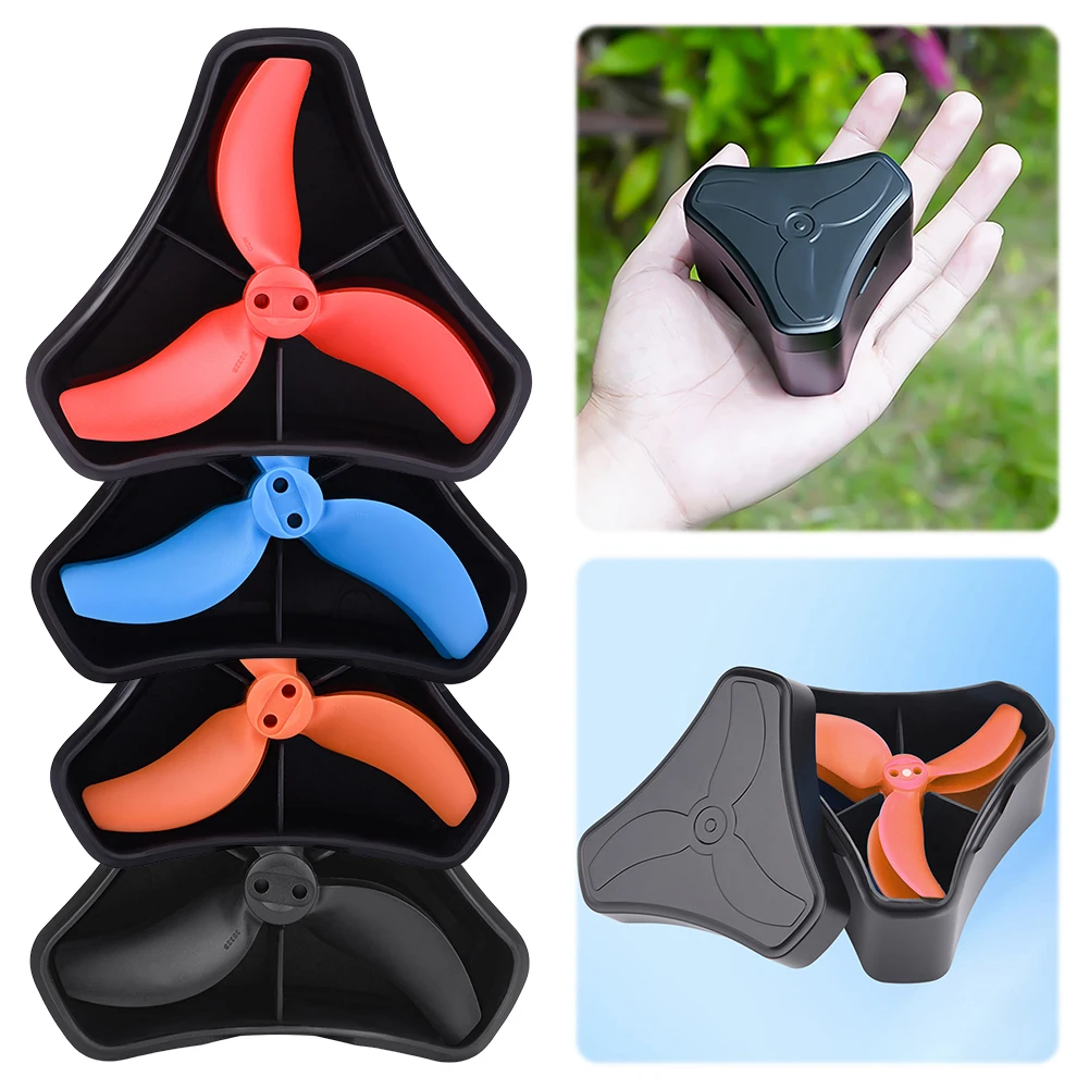 3032S Prop Blades Holder with 2 Pair Propellers Dustproof 3032S Propeller Storage Case Storage Case for DJI Avata 2 Accessories
