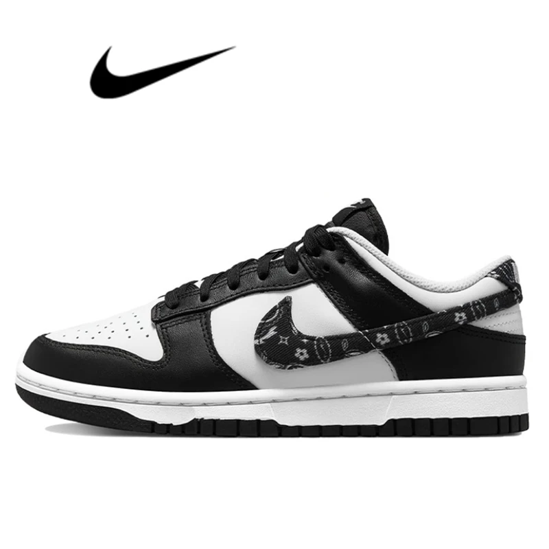 Nike Dunk Sb Low Ess Black Paisley Skateboard Shoes Uomo Donna White Panda Causal Sneaker Sport All'Aria Aperta Sb Runnning Shoes