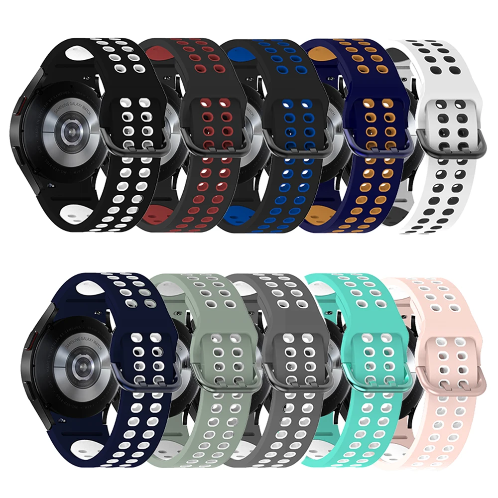 Cinturino Sportivo In Silicone Per Samsung Galaxy Watch 4/4 Classic Smart Watch Band Per Galaxy Watch 5 Pro 45Mm 6 Classic 43Mm 47Mm