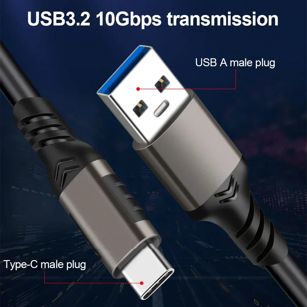 Ｚ NVMe ϵ ũ   ̺,  ȵ̵  ڵ, USB 3.2 Gen2, 10Gbps, USB A to C ̺, 3A, 60W, QC3.0
