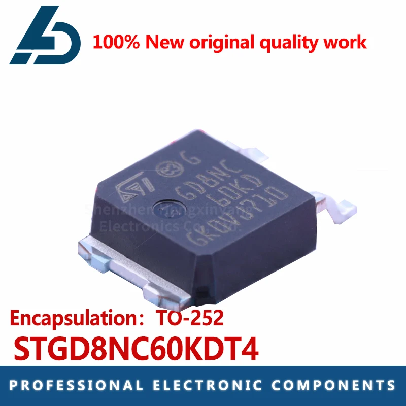 

10 шт./лот STGD8NC60KDT4 Подключаемая к-252 полевая Световая трубка 600V15A