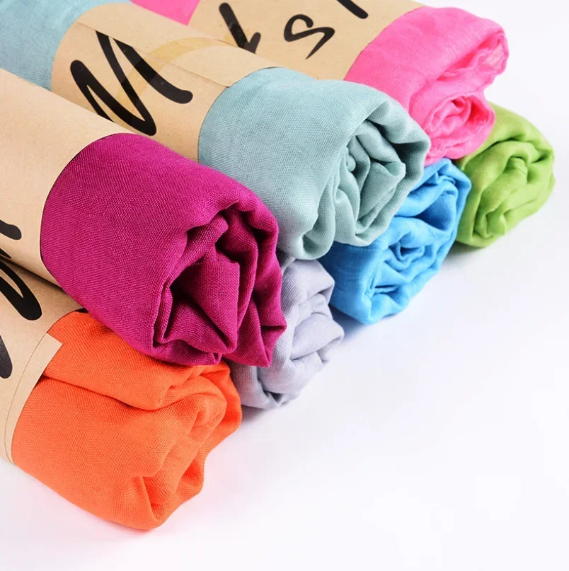 New Arrival 45*180 CM Classical Premium Viscose Maxi Crinkle Cloud Hijab Scarf Shawl Soft Islam Muslim Scarves Winter Girl Scarf