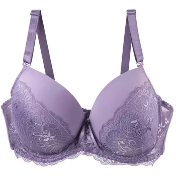Nouvell Seamless Sexy Lace Bras For Women Push Up Purple Black Red Beige Green White BCDE Cup Undrwear Plus Size Linger 1