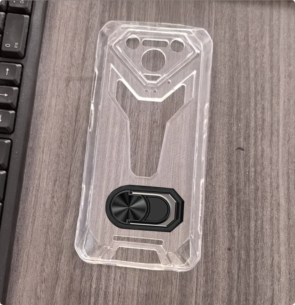 Durable Soft TPU Silicone Case with 360° Finger Ring and Built-In Bracket