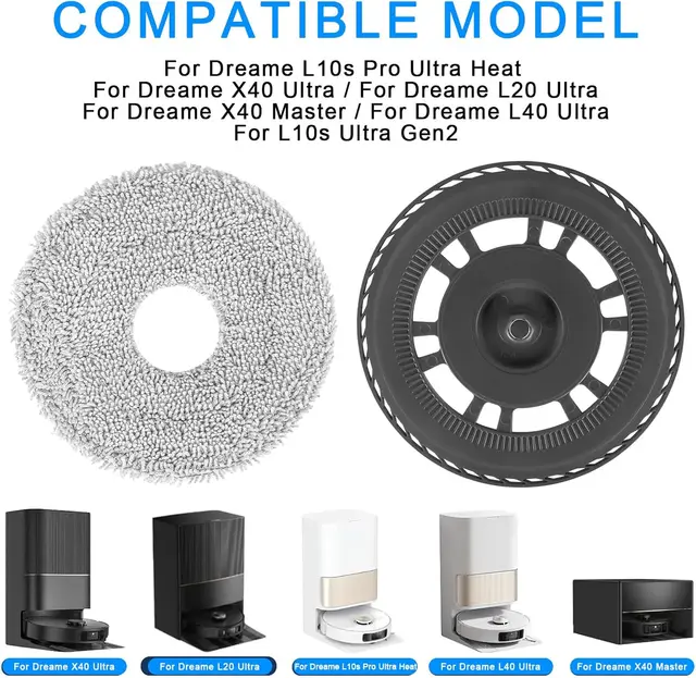 อะไหล่และอุปกรณ์เสริมสำหรับ Dreame X30 Ultra, L10s Pro Ultra Heat, X40 Ultra, S30 Pro Ultra  ที่ยึดไม้ถูพื้น 4