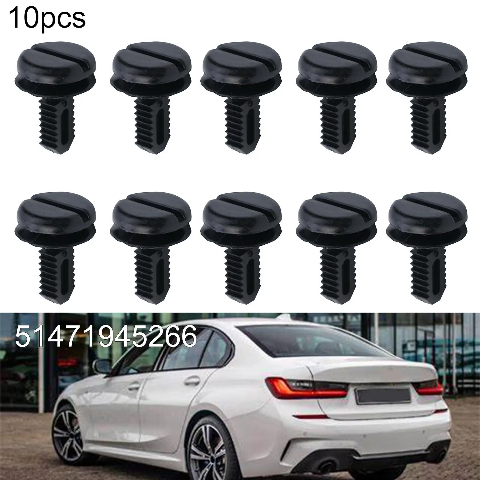 

10Pcs Car Dash Cover Boot Lining Trim Clips Trunk Boot Lining Trim Clips Rivet For BMW 3series E30 E60 E93 51471945266