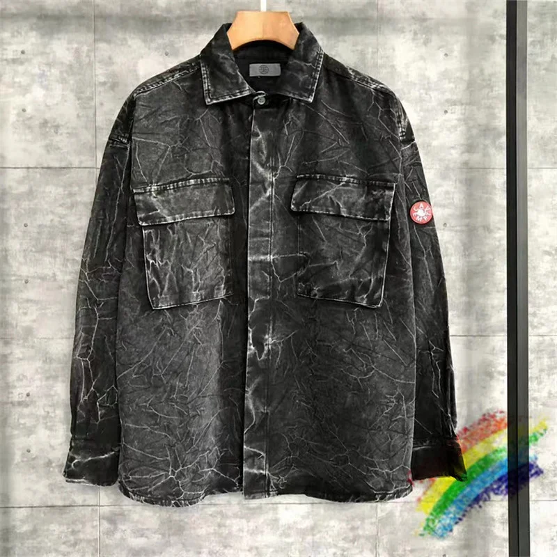 Cav Empt потертые джинсовые рубашки для мужчин и женщин куртка 1:1 Высококачественная