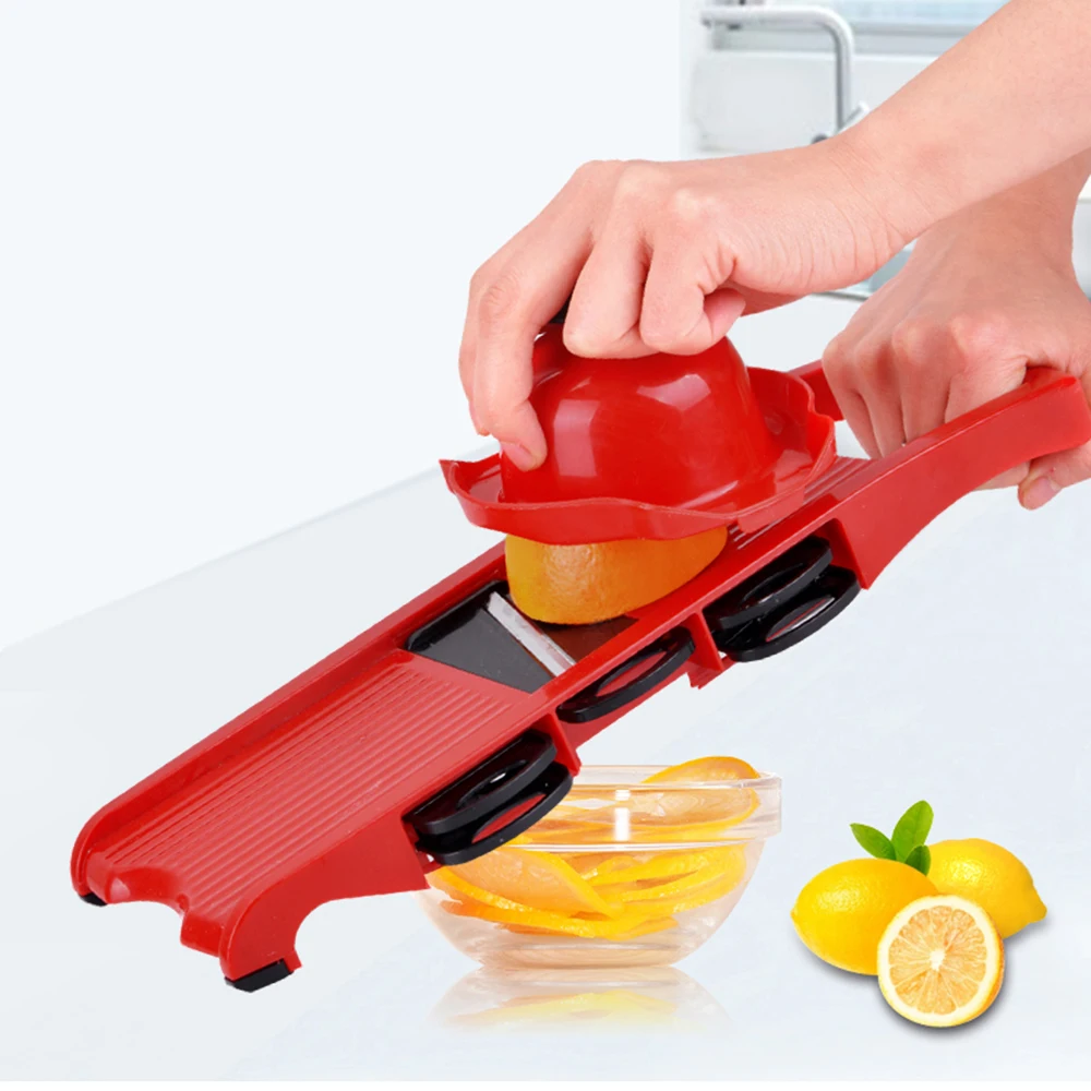 Fruit Slicer Vegetable Slicer Fruit Cutter Cooking Tool Sets Kitchen Gadget 6 Blades Slicer Mandoline Multi-function