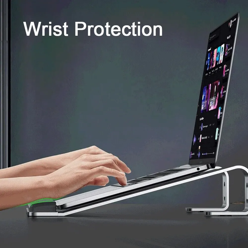 Ergonomic Laptop Stand Aluminum Alloy Laptop Stand Aluminum Portable for Base with Wrist Pad
