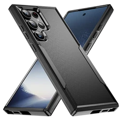 Enhanced Military - Grade Shockproof Dual - Layer Protective Case - Galaxy S20 FE (Black)