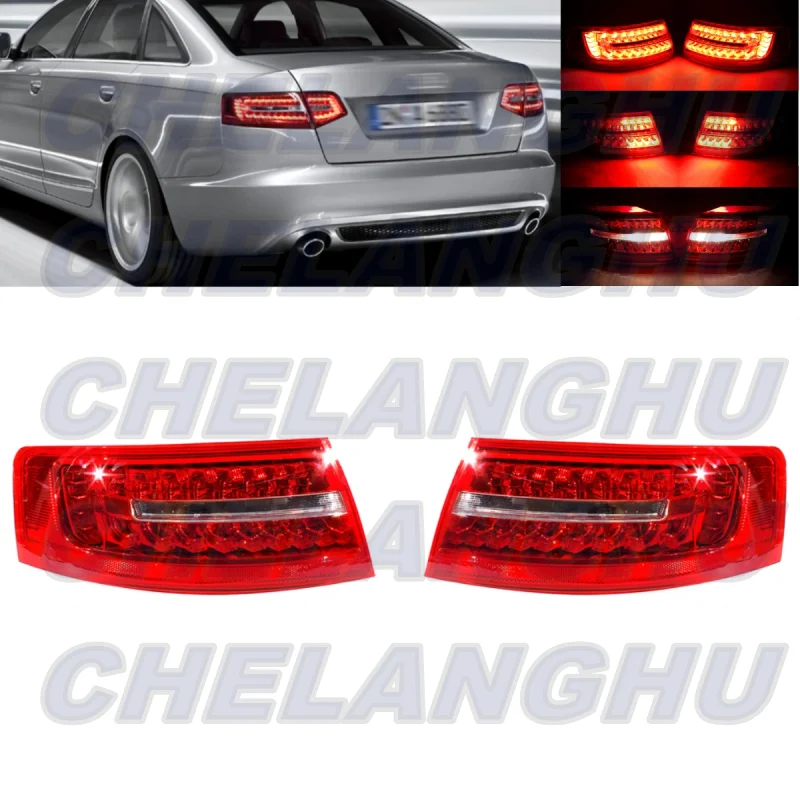 

For Audi A6 Sedan 2009 2010 2011 Pair Left+Right Outer Side LED Tail Light Rear Brake Lamp 4F5945095J 4F5945096J car assecories