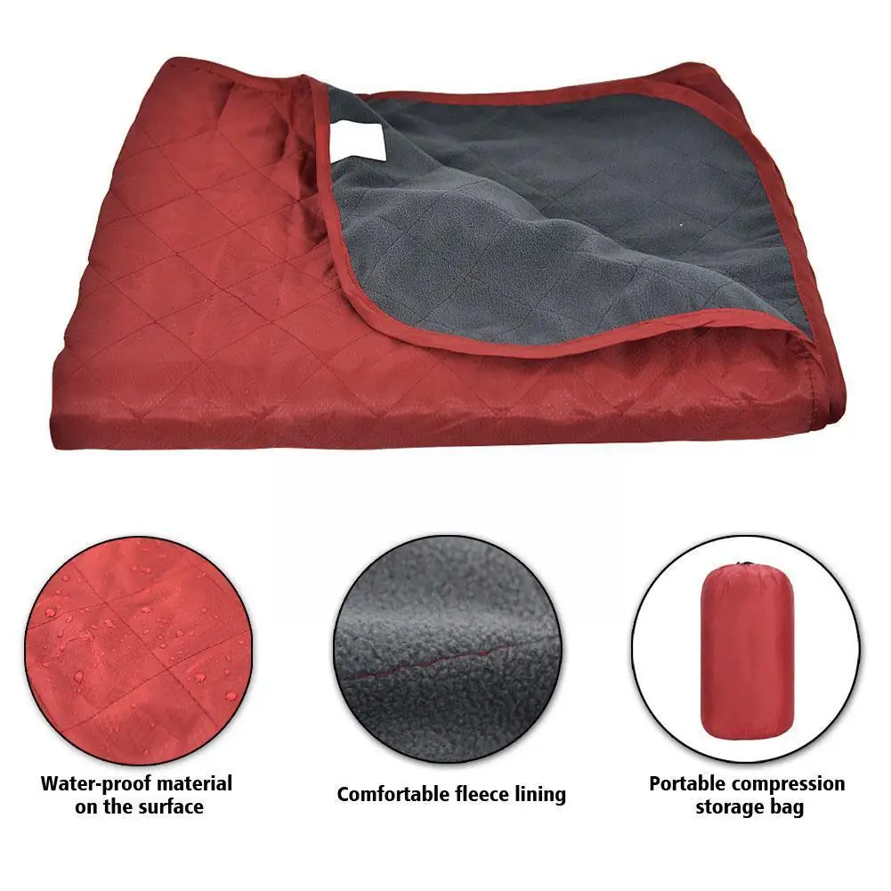 

Mountaineering Camping Moisture-proof Picnic Mat Outdoor Break Cold-proof Office Sofa Blanket Lunch Fleece Mat Mat Warm I7M4