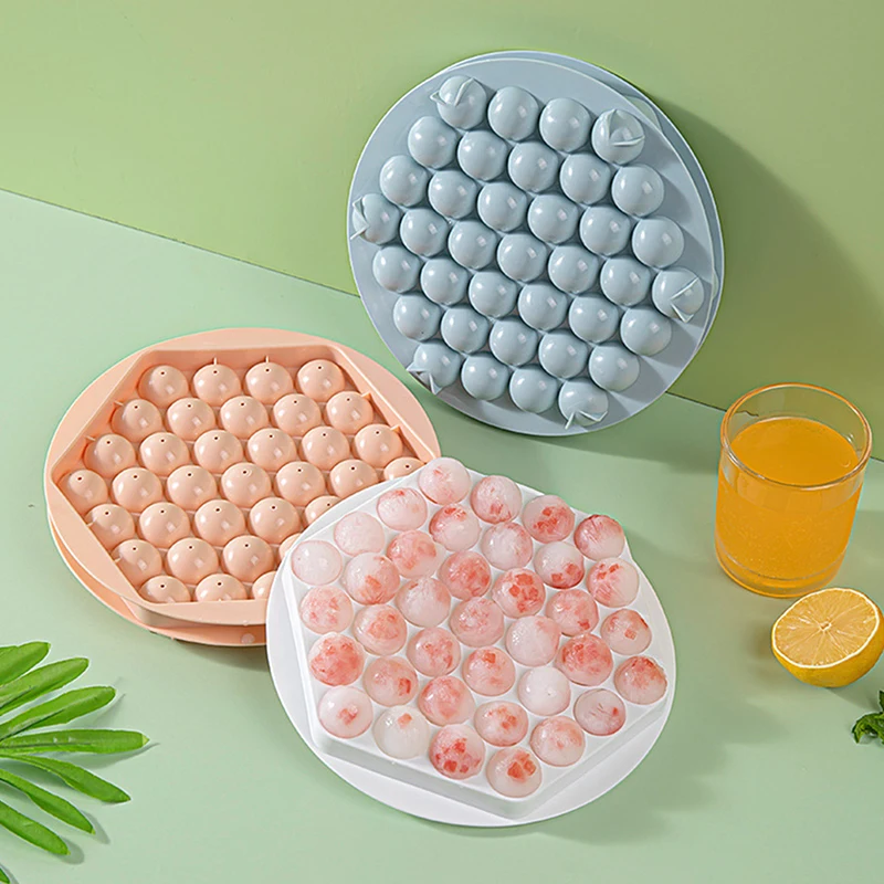 Ice Mold Tray Ice Box Cute Round Ball Ice Cube Mold Reusable Silicone Ice  Cube Mold with Lid Small Ice Spherical Mold Cube Tray - AliExpress