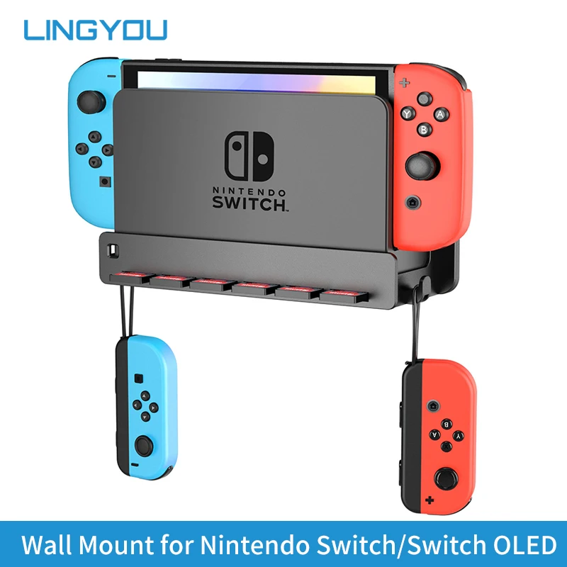 Wall Support Mount Holder Rings Hanger Mural Stand for Switch Oled TV Base  Dock