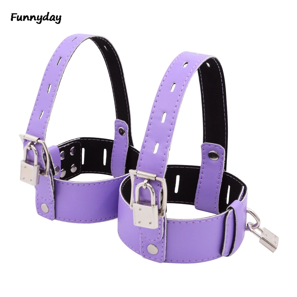 Adjustable PU Leather Ankle Belts With High Heel Shoe Straps Include Erotic Bandage Locks And Keys For Versatile Adults Toys_voghion.com