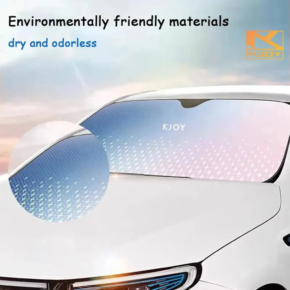 Car Sunshade 3 Colors Double Bubble Aluminum Foil Front Car Seat Rear Windscreen Curtain Heat Insulation Sun Protector Accessory
