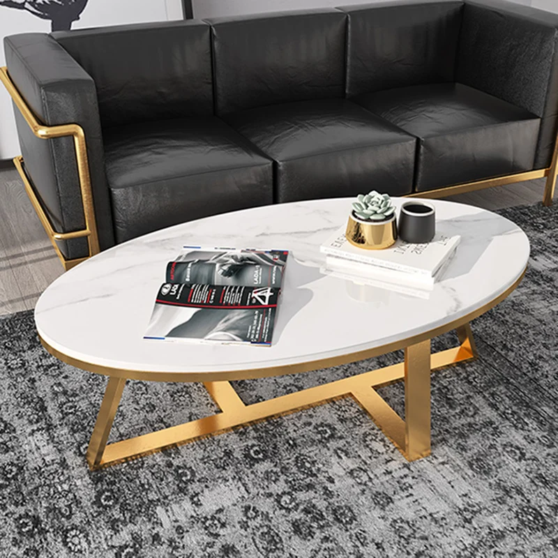 

Marble Coffee Tables Design Living Room Golden Coffee Tables Luxury Middle Terrace Petit Meuble Auxiliary Furniture WW50CT