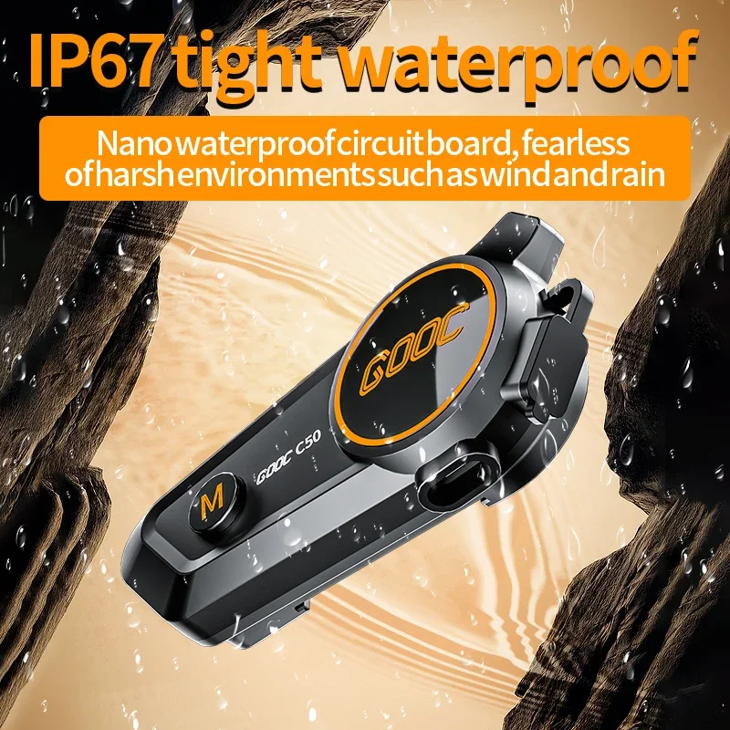 C50 Motorcycle Helmet Intercom Bluetooth