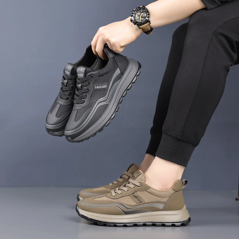 For Leisure Footwear Mens Sneakers Breathable Versatile Casual Trendy Lightweight Sports Board Shoes 2025 New Spring Men's Shoes 3