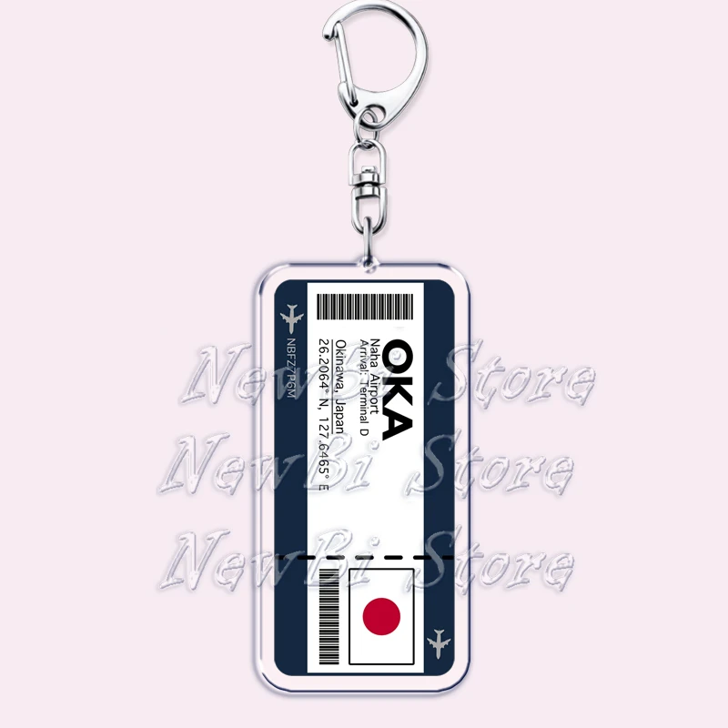 Tokyo Reise-Souvenir-Ticket-Schlüsselanhänger für Zubehör, Tasche, Bordkarte, Flug, Ziel, Schlüsselanhänger, Schmuck, Fans, Freunde, Geschenke – Detail 24