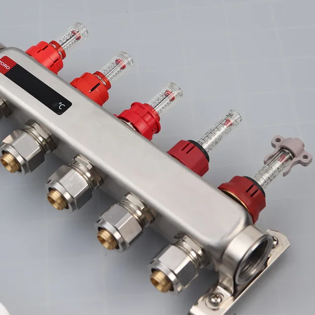 1/5/10/20 Népszerű Új Áramlásmérő Padlófűtési Fűtési Alkatrészek 1/2 "Diy Csere - Image 3