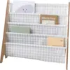 Kids Bookshelf – 4-Tier Sling Book Rack Storage - Kids Room Book Shelves, Nursery 2