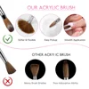 1pc Size#8-#18 Diamond Nail Kolinsky Brush,Acrylic Powder Nail Brush 6