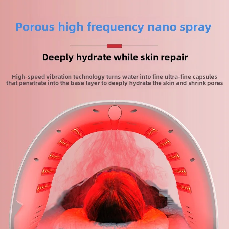 7 Colors LED Photon Machine With Nano Spray Face Body Mask Salon SPA Home Skin Rejuvenation Acne Skin Moisturizing Beauty Care led facial mask facial machine led beauty lamp